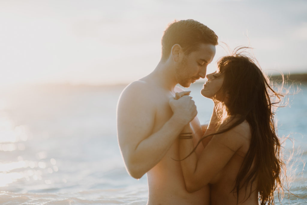 Pärchenshooting im Wasser, am Ammersee.