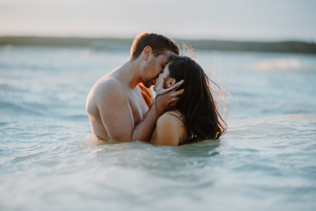 Pärchenshooting im Wasser, am Ammersee.
