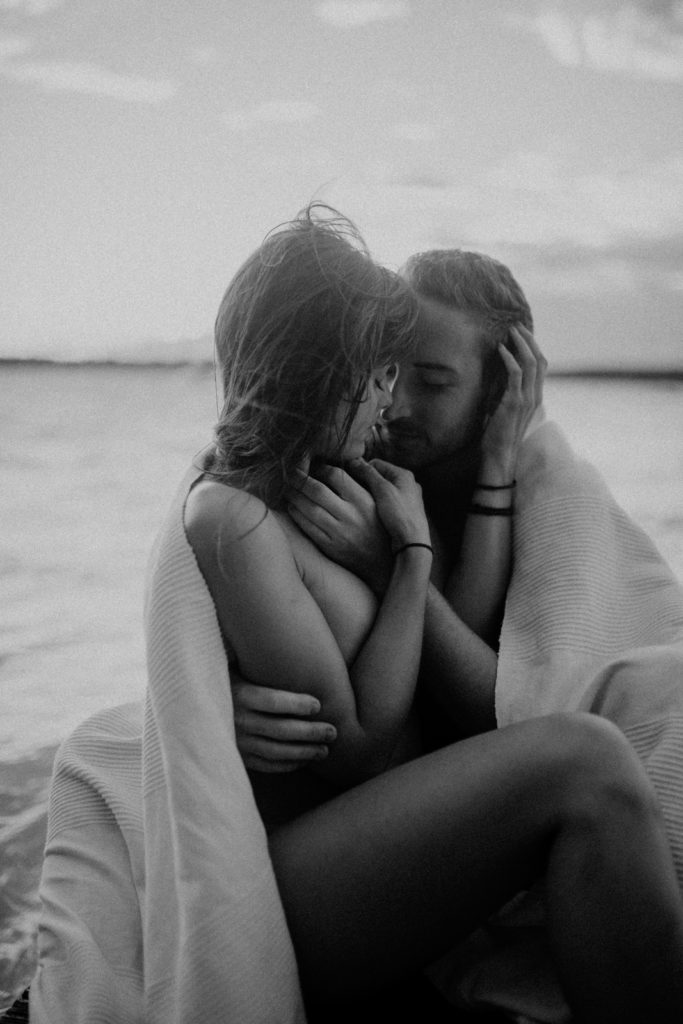 Pärchenshooting im Wasser, am Ammersee.