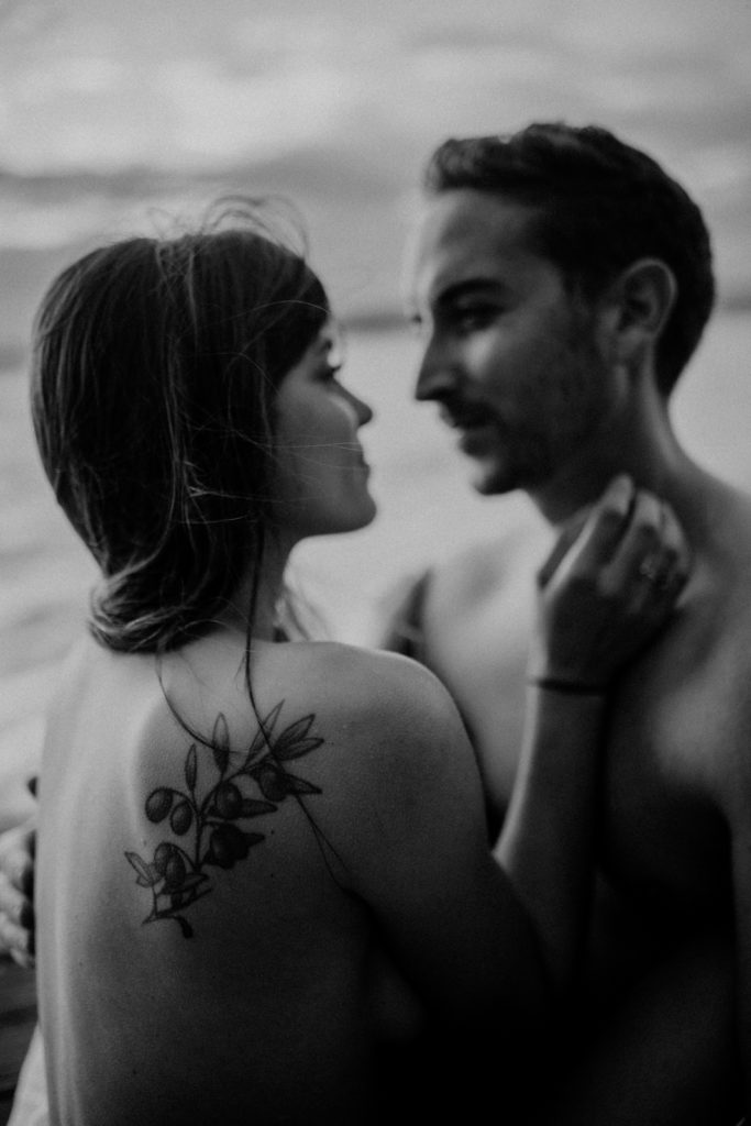Pärchenshooting im Wasser, am Ammersee.