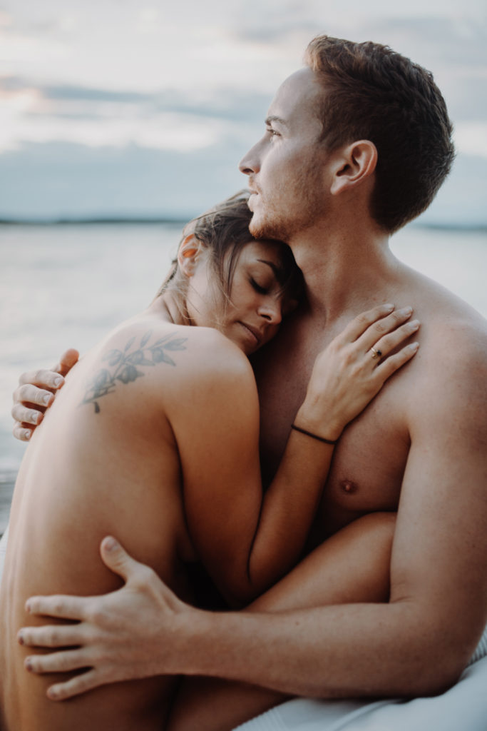 Pärchenshooting im Wasser, am Ammersee.