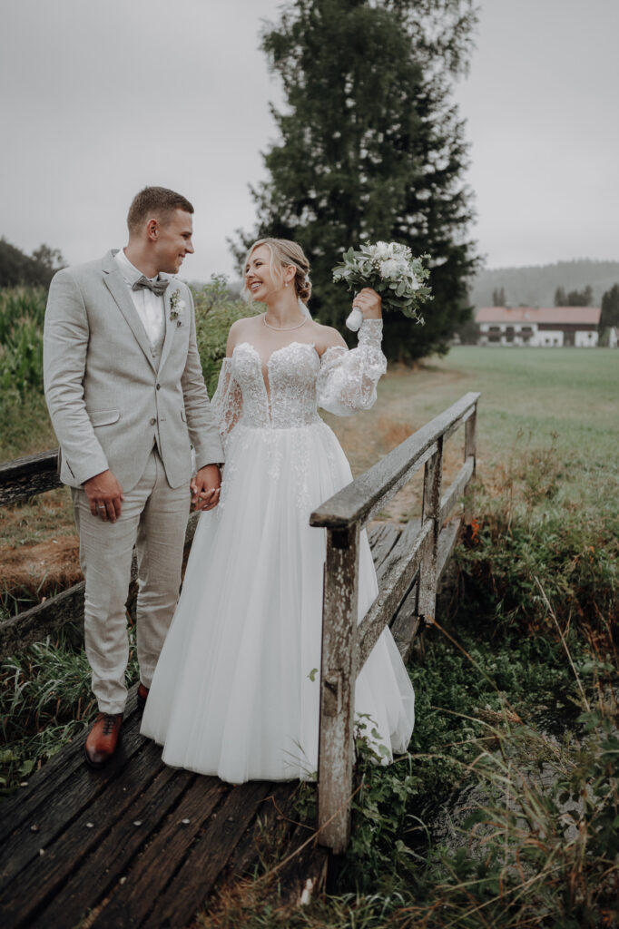 Portraitaufnahmen des Brautpaares