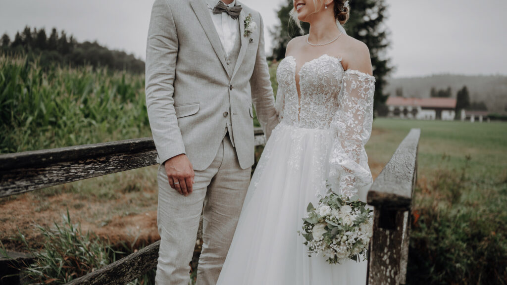 Portraitaufnahmen des Brautpaares