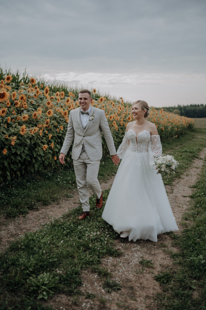 Portraitaufnahmen des Brautpaares