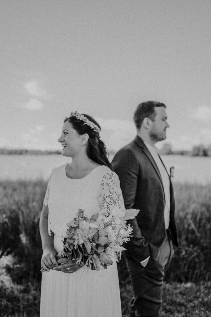 Reportageaufnahmen einer freien Trauung am See