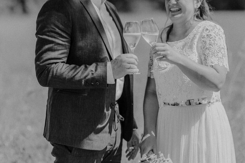 Reportageaufnahmen einer freien Trauung am See