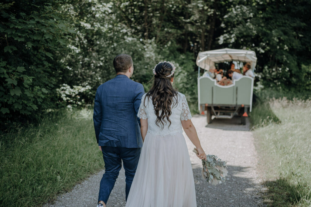 Reportageaufnahmen einer freien Trauung am See