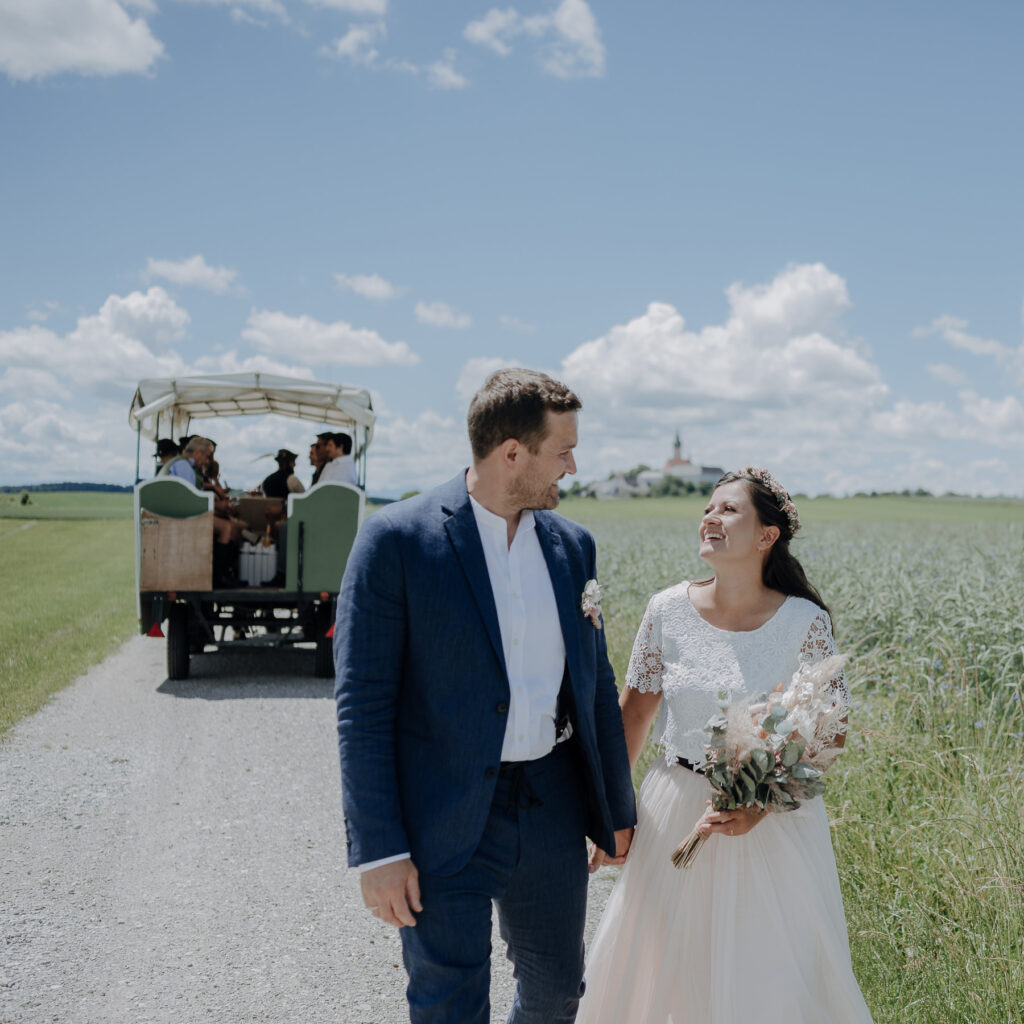 Reportageaufnahmen einer freien Trauung am See