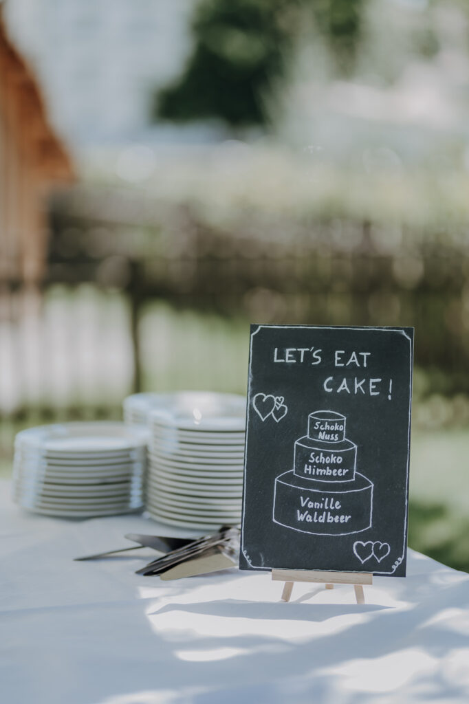 Detailaufnahmen der Hochzeitsdekoration im Veranstaltungsforum Fürstenfeld