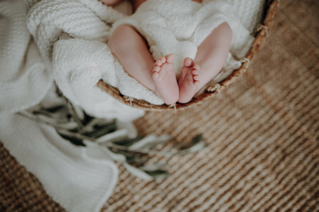 Detailaufnahme Newbornfotografie