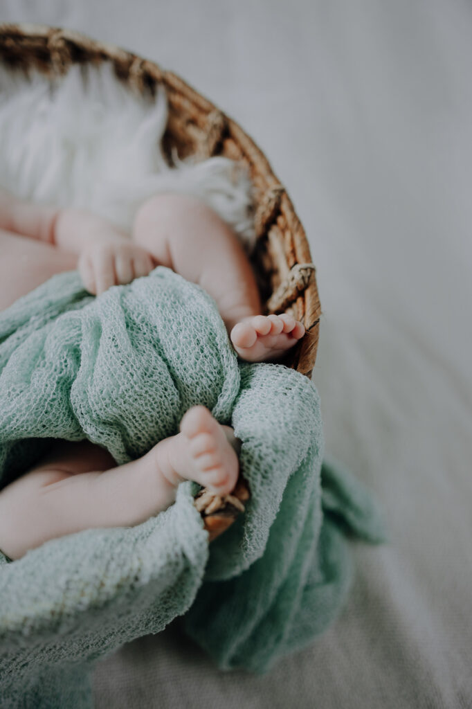 Detailaufnahme Newbornfotografie