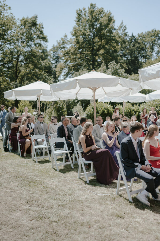 Eventlocation Birkenheide eine Hochzeitsreportag einer freien Trauung im Sommer.